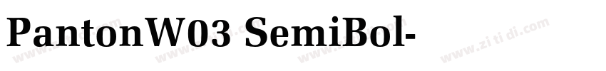 PantonW03 SemiBol字体转换